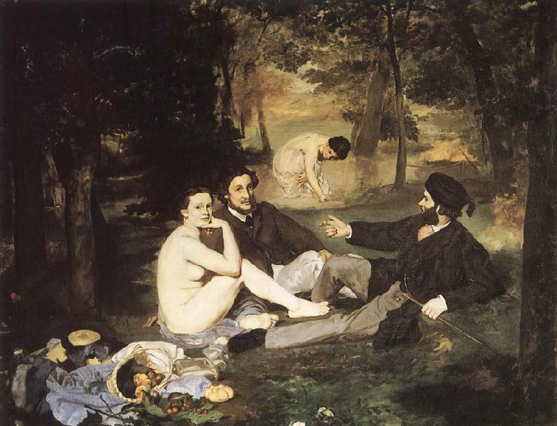 Edouard Manet Dejeuner sur I-herbe oil painting picture